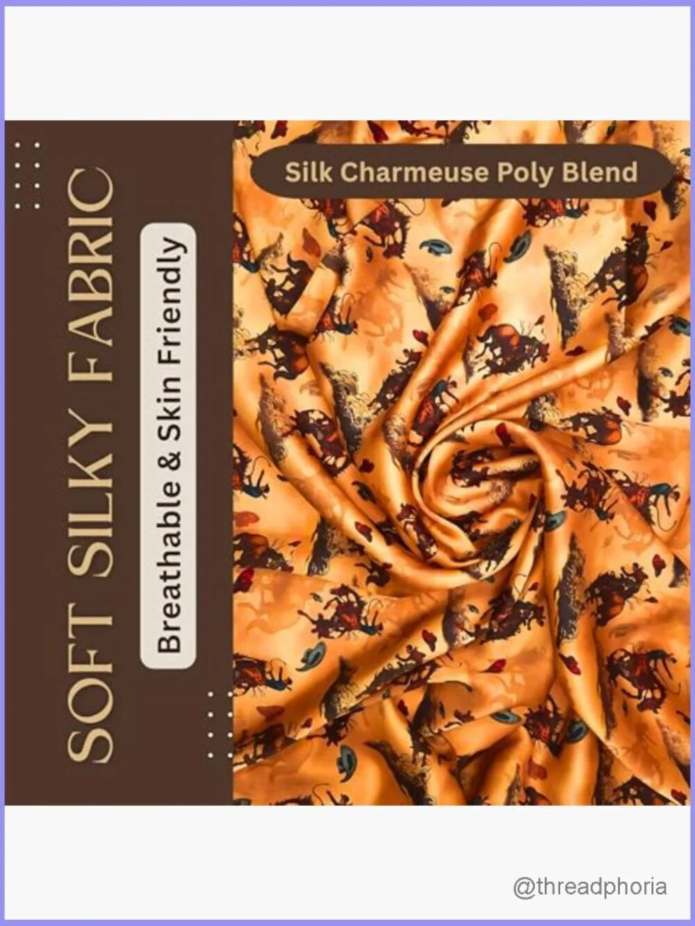 Silk Charmeuse Square Scarf 36 inch Western Bandana Neckerchief Wrap